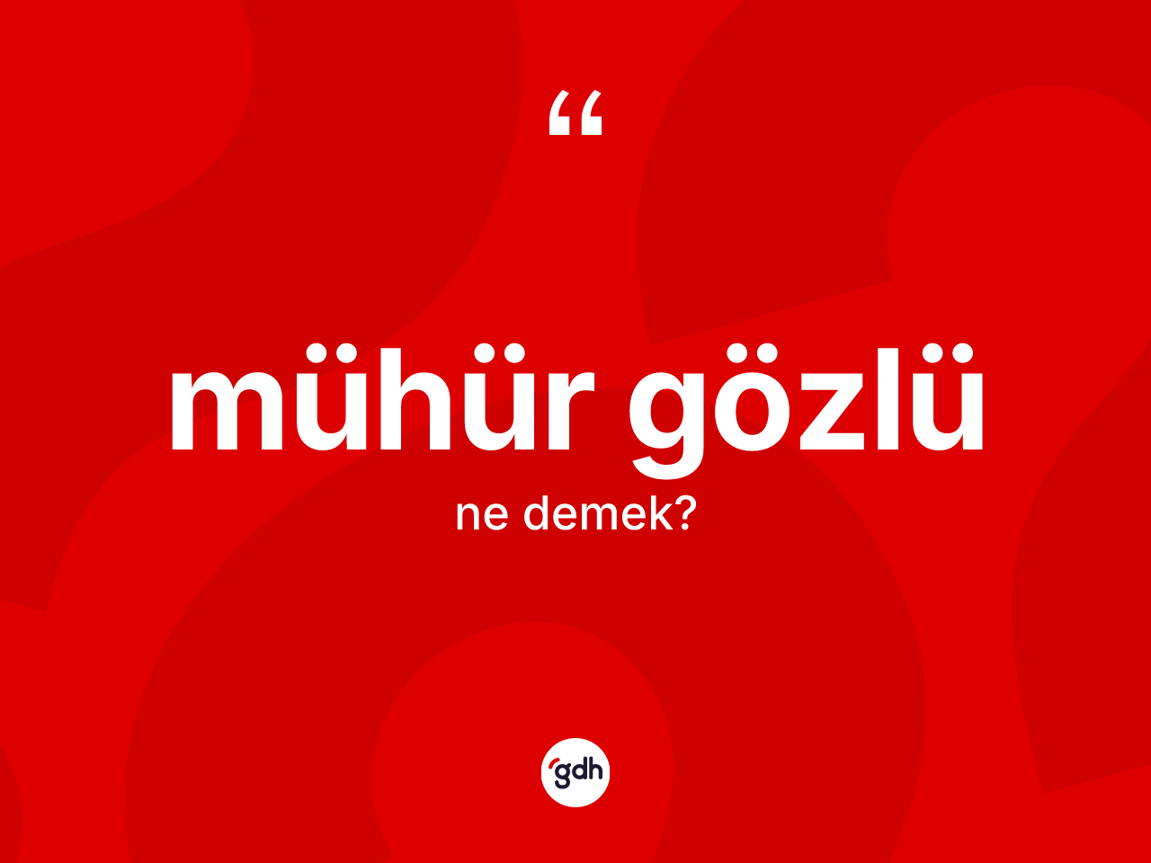 Mühür gözlü ne demek? Mühür gözlünün halk arasındaki kullanımı nasıldır?