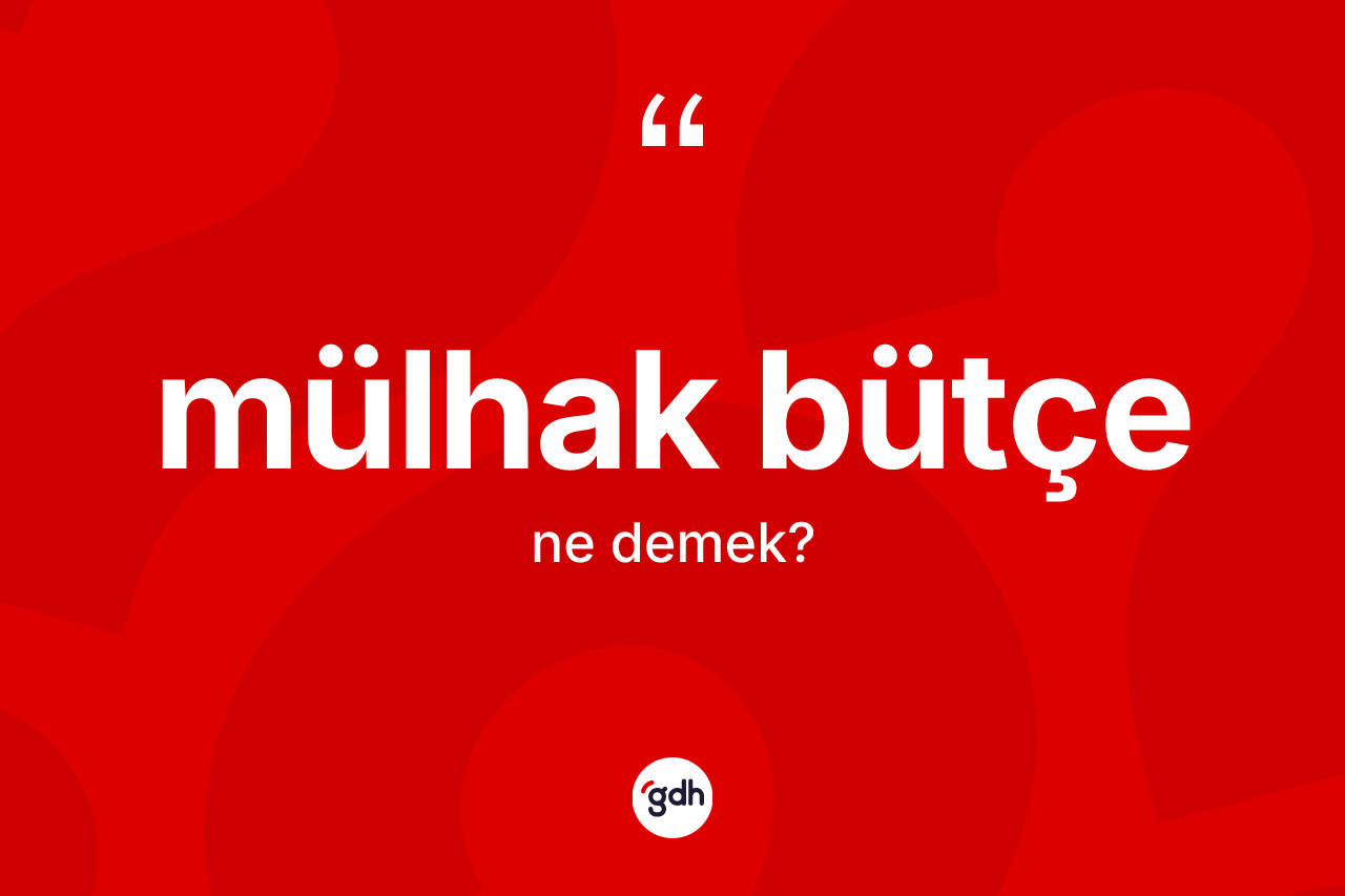 Mülhak bütçe kelimesi ne demek? Mülhak bütçe kelimesinin özellikleri nelerdir?