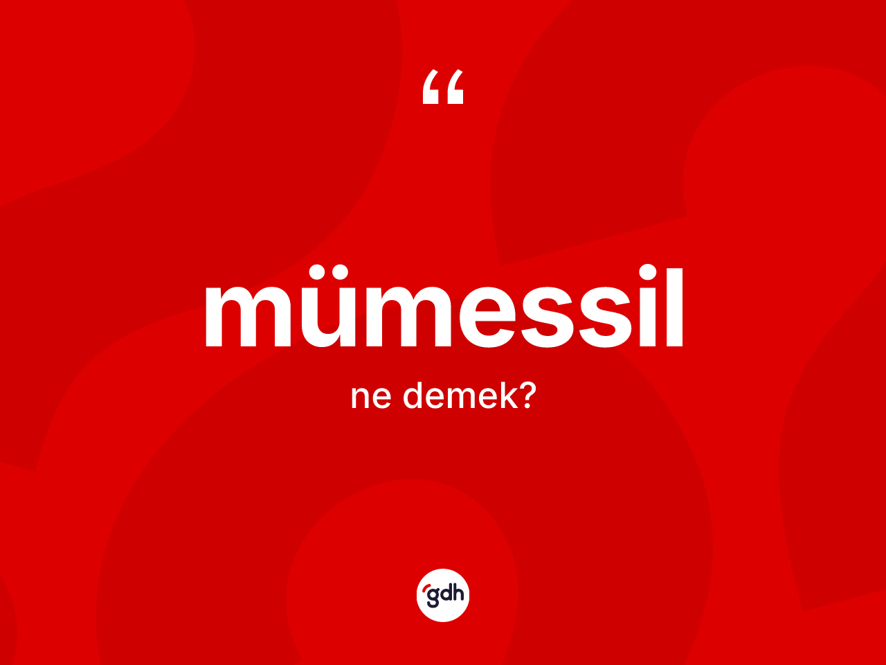 Mümessil kelimesinin anlamı nedir? Mümessilin TDK'ya göre anlamı nedir?