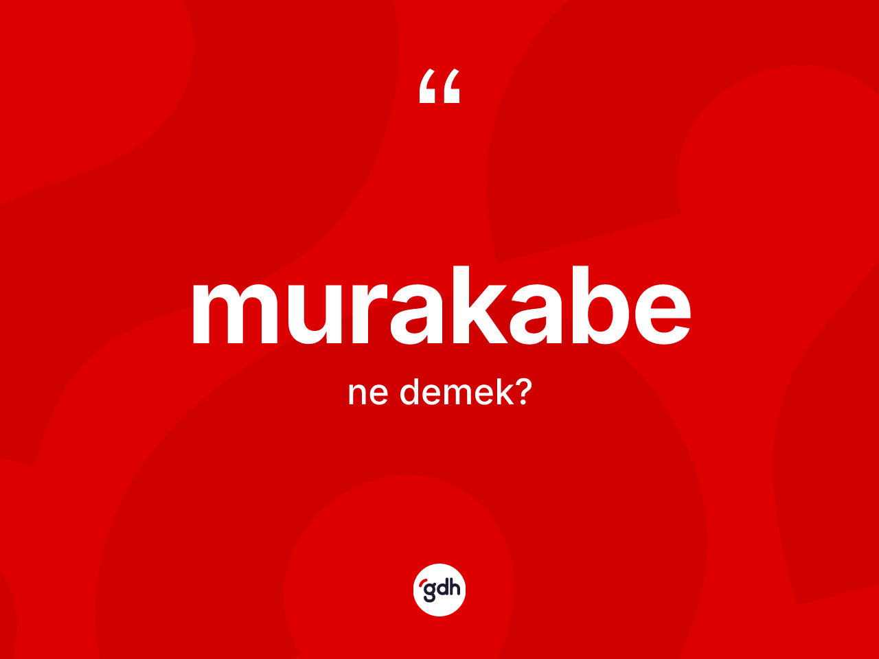 Murakabe nedir? Murakabenin halk arasındaki kullanımı nasıldır?