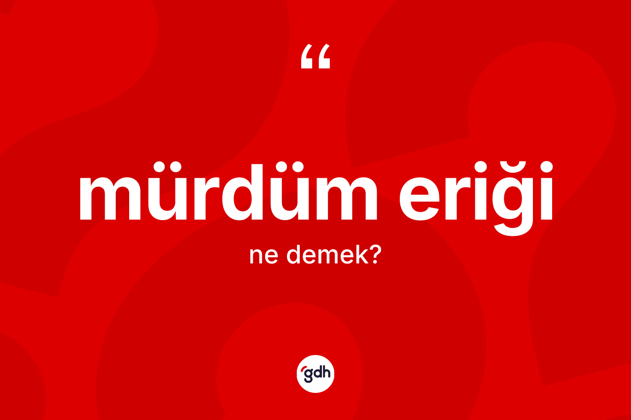 Mürdüm eriği kelimesi ne demek? Mürdüm eriğinin kısaca tanımı nedir?