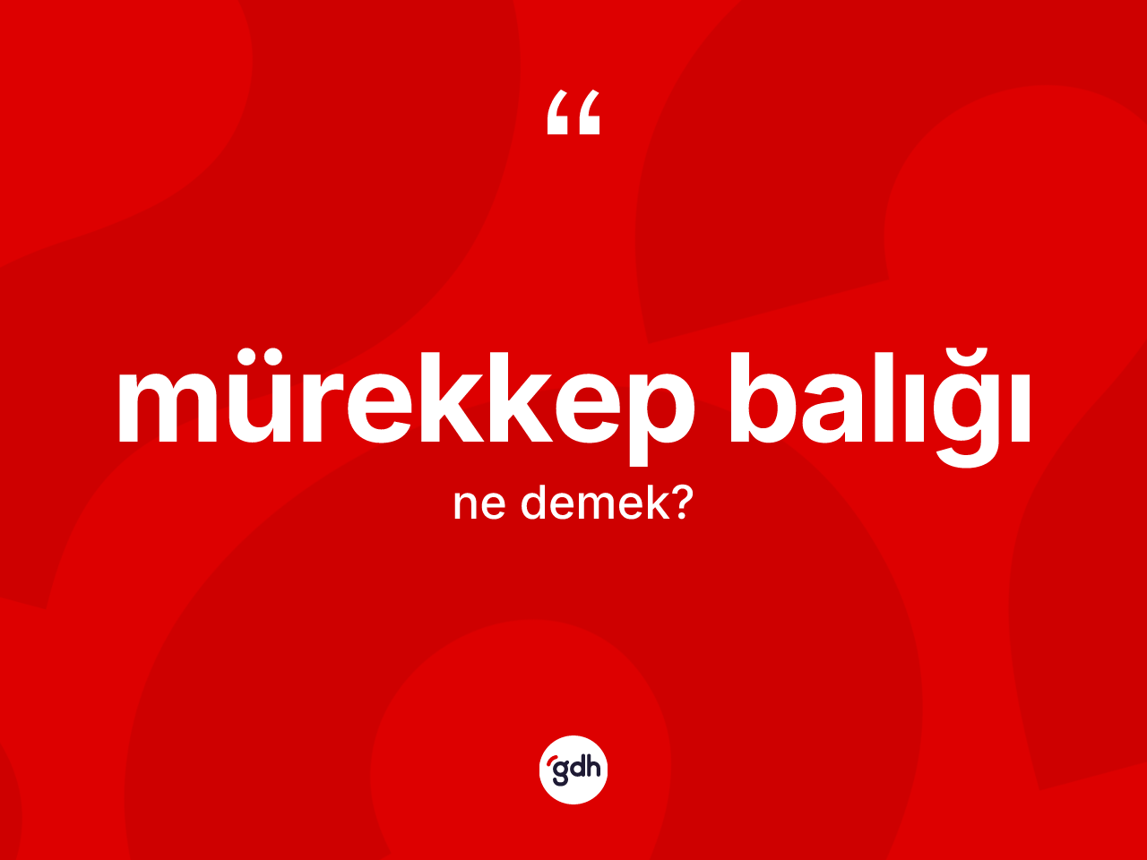 Mürekkep balığı kelimesi ne demek? Mürekkep balığının halk arasındaki kullanımı nasıldır?