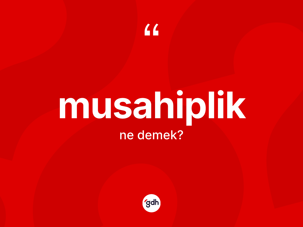 Musahiplik kelimesinin anlamı nedir? Musahipliğin kısaca tanımı nedir?
