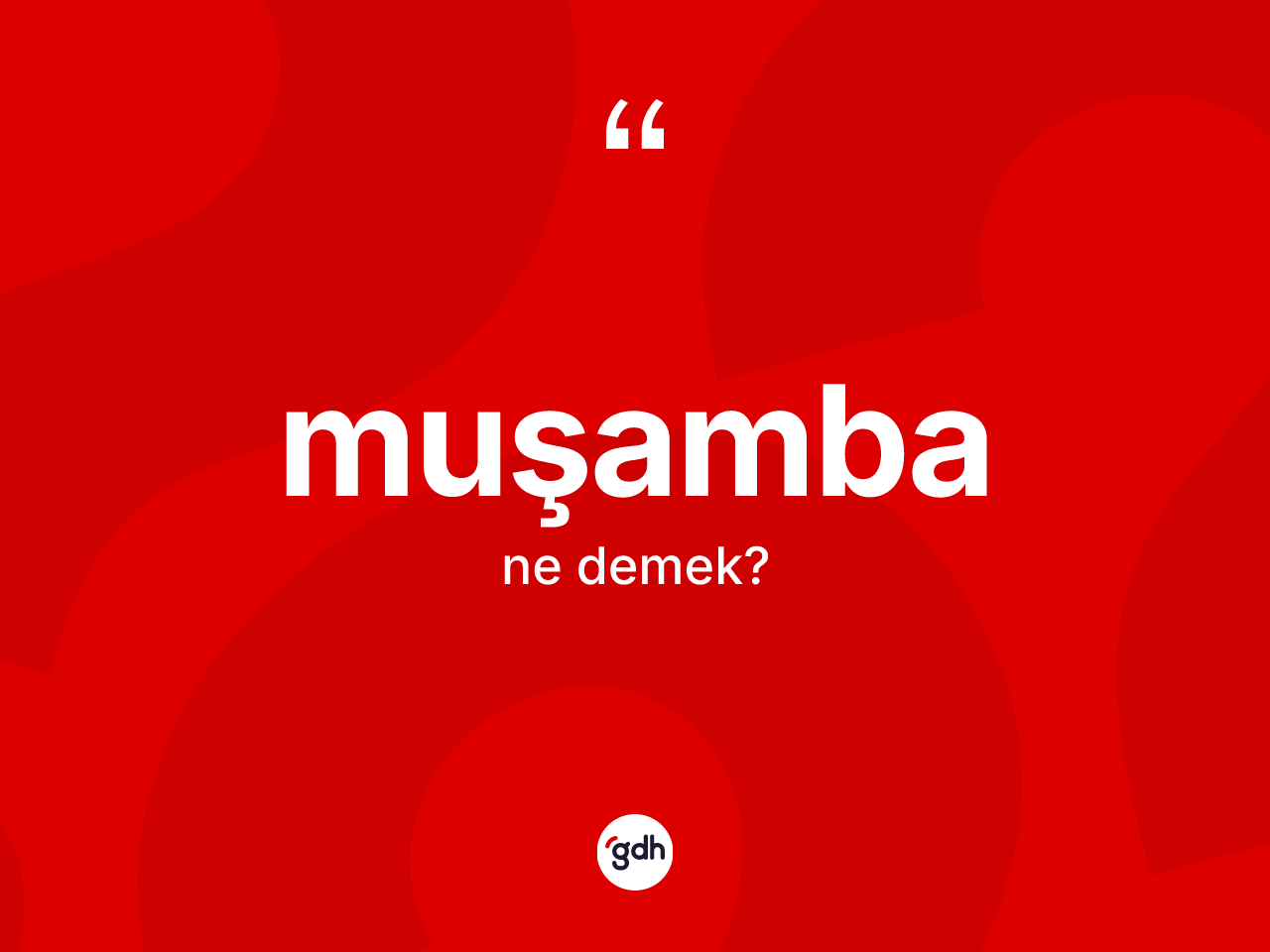 Muşamba ne anlama gelir? Muşambanın TDK'ya göre anlamı nedir?