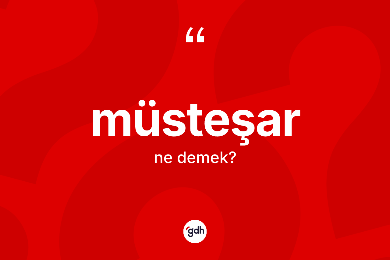 Müsteşar kelimesi ne demek? Müsteşarın TDK'ya göre anlamı nedir?
