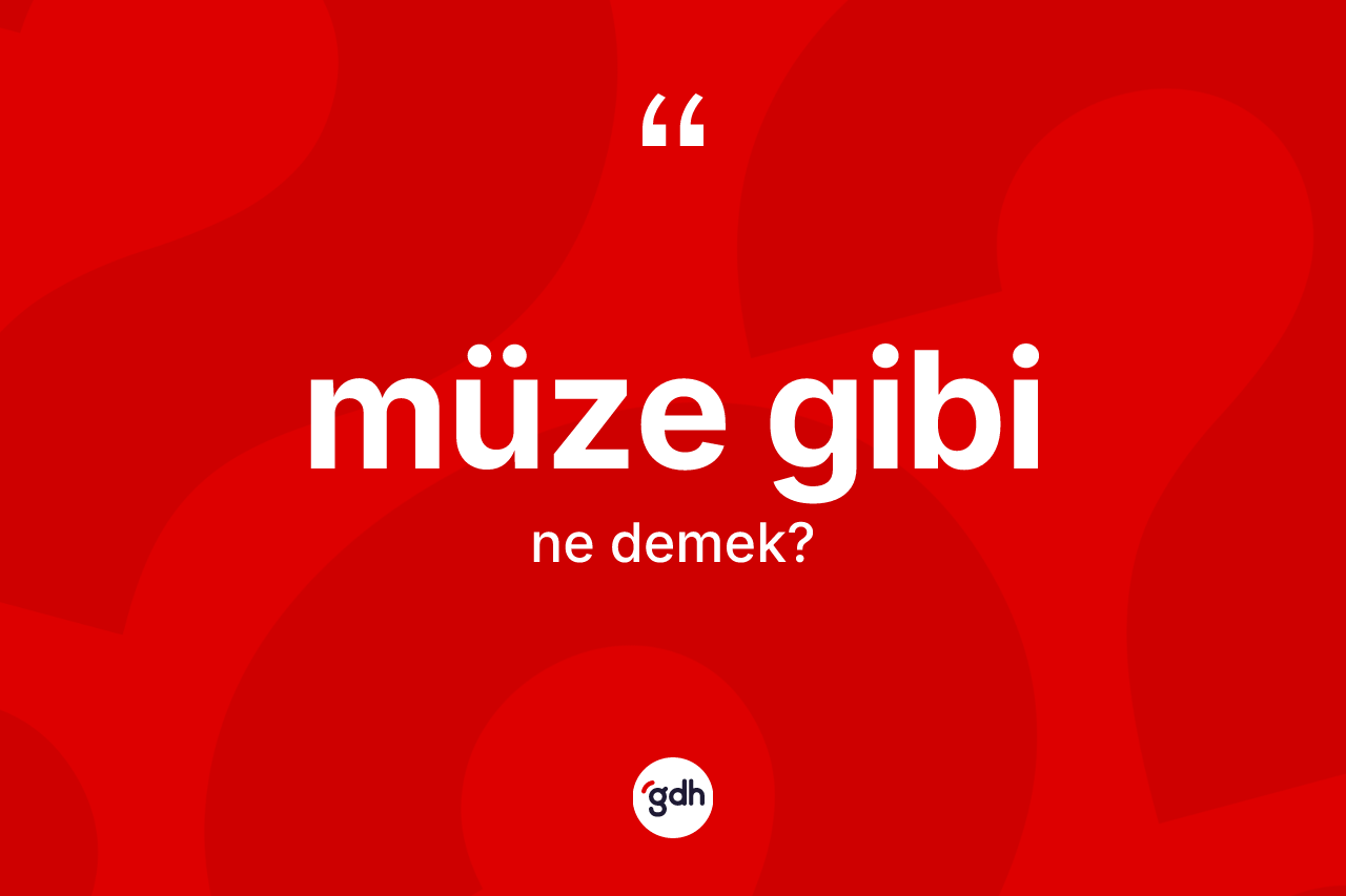 Müze gibi ifadesinin kısaca tanımı nedir? Müze gibi ifadesinin kaç farklı anlamı var?