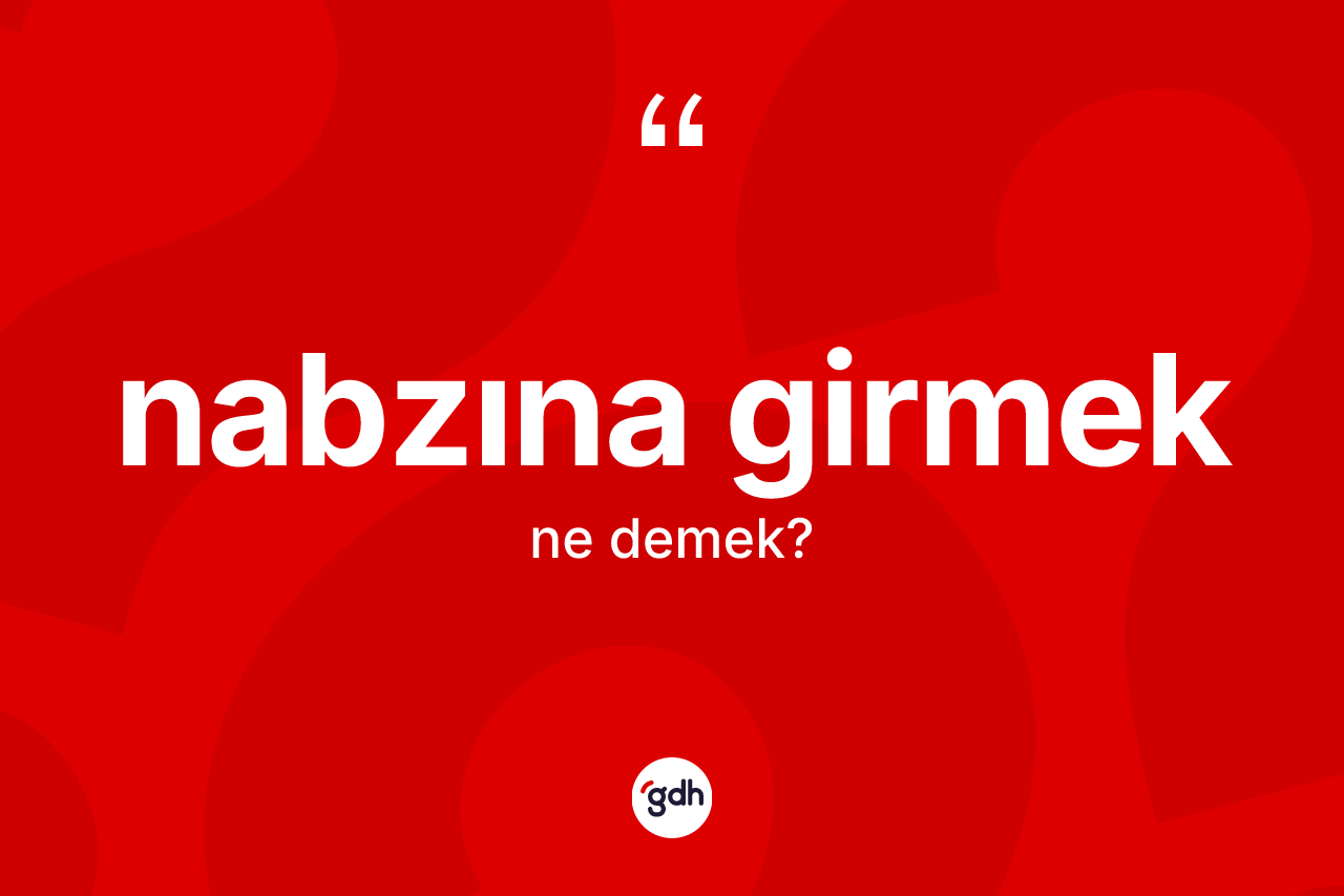 Nabzına girmek ifadesi ne anlama gelir? Nabzına girmek ifadesi nerede kullanılır?