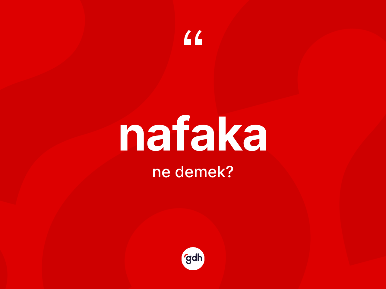 Nafaka ne demek? Nafaka kelimesinin kaç farklı anlamı var?