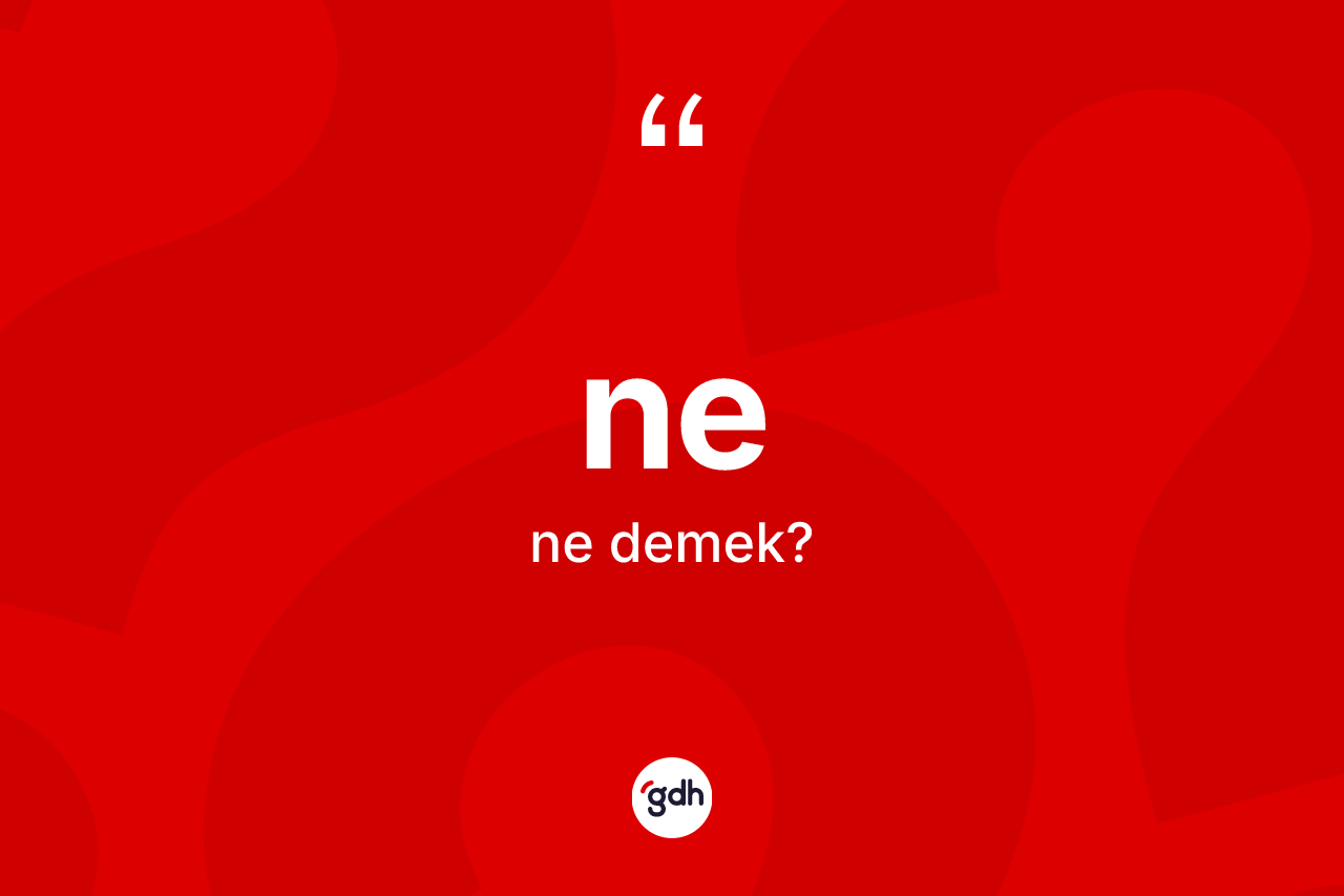 Ne kelimesi ne anlama gelir?