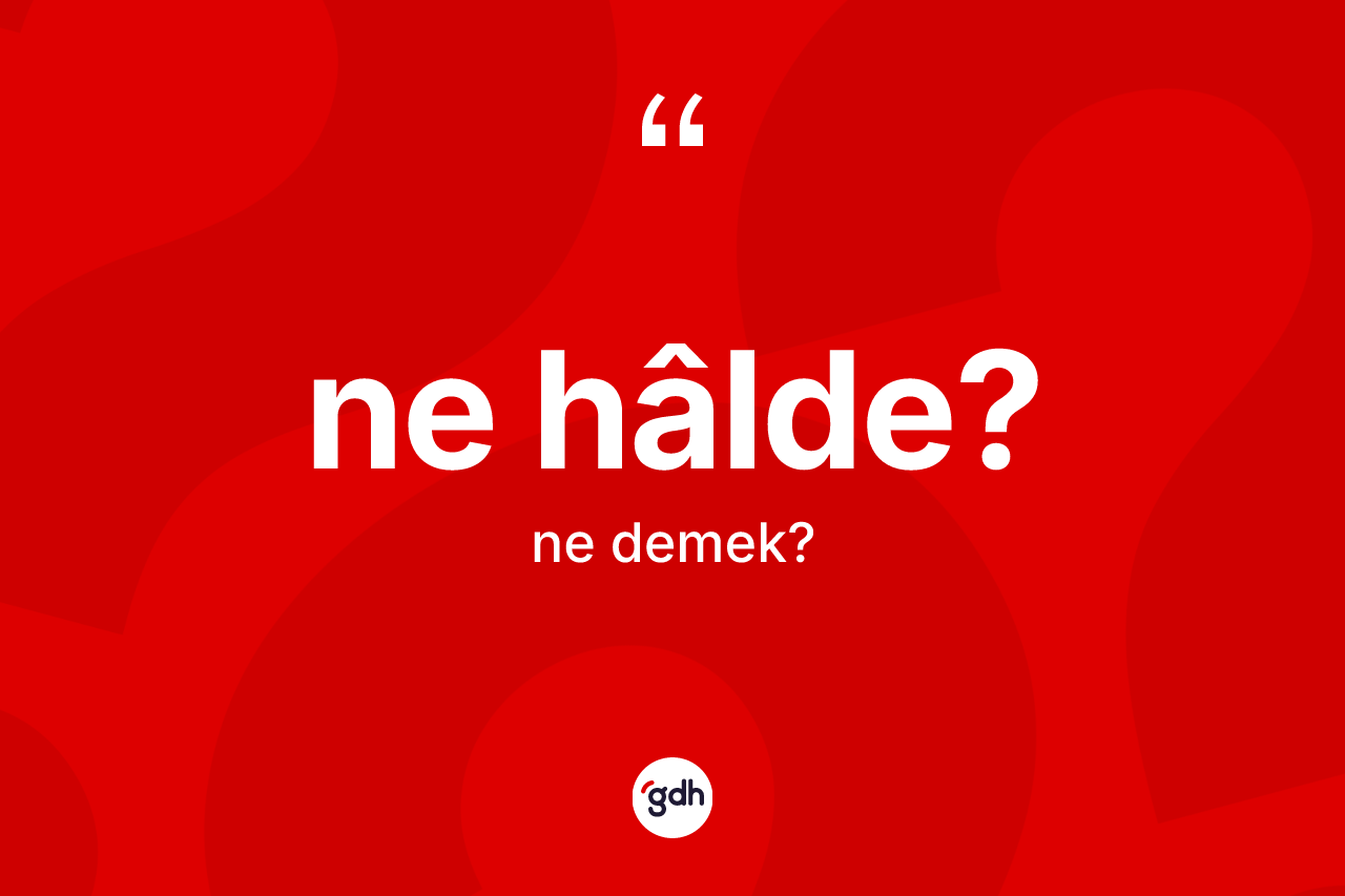 Ne hâlde? ifadesinin kısaca tanımı nedir? Ne hâlde? ifadesi hangi durumlarda kullanılır