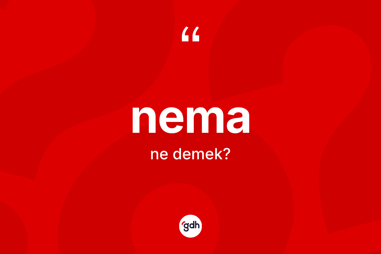 Nema kelimesinin anlamı nedir? Nemanın kısaca tanımı nedir?