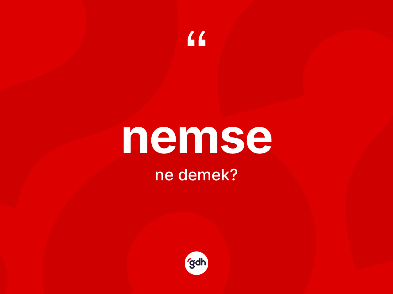Nemse kelimesi nedir? Nemse'nin TDK'ya göre anlamı nedir?