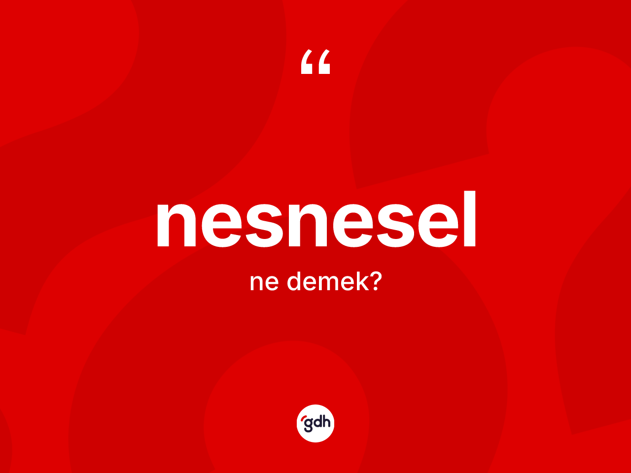 Nesnesel kelimesinin anlamı nedir? Nesneselin TDK'ya göre anlamı nedir?