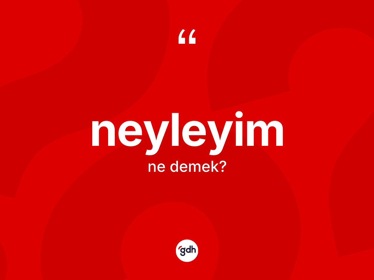 Neyleyim ifadesi nedir? Neyleyim ifadesinin TDK anlamı nedir?