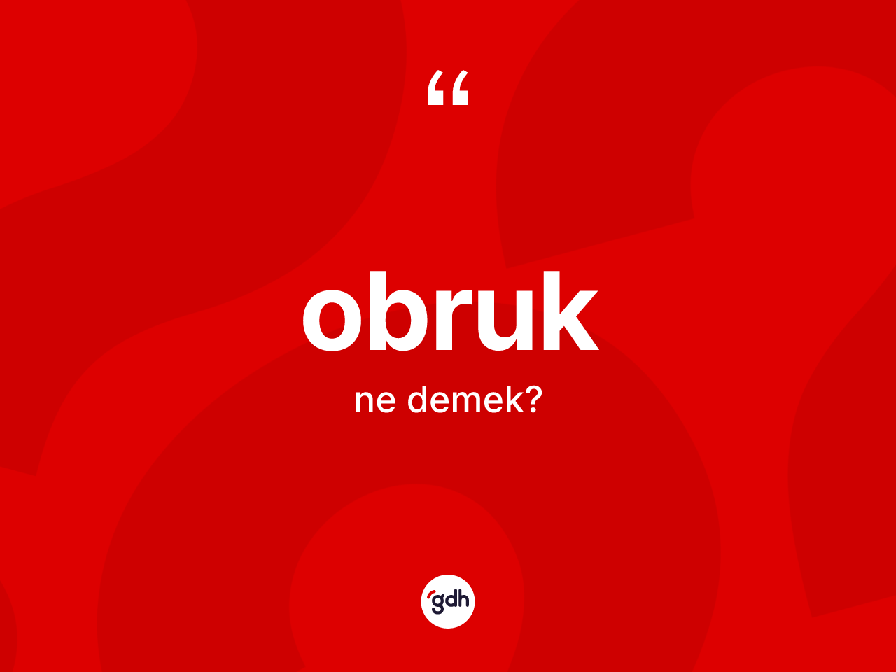 Obruk kelimesinin anlamı nedir? Obruğun TDK'ya göre anlamı nedir?