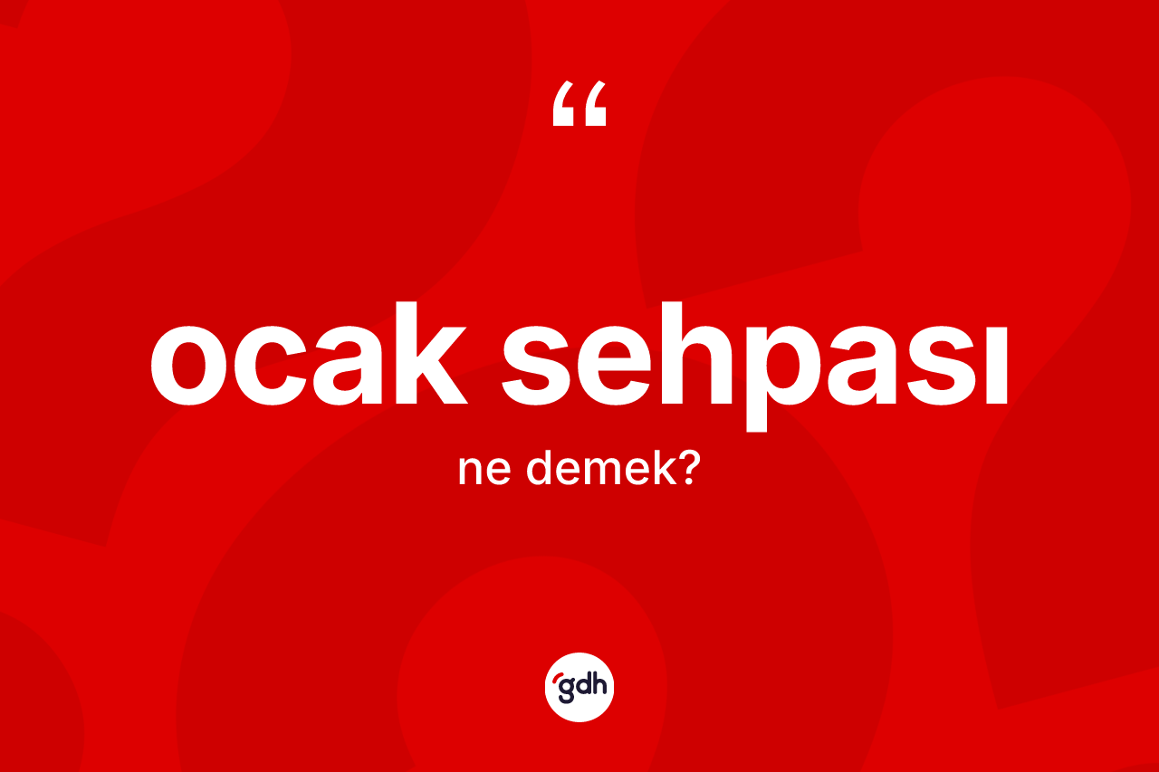 Ocak sehpası kelimesinin anlamı nedir? Ocak sehpasının kısaca tanımı nedir?