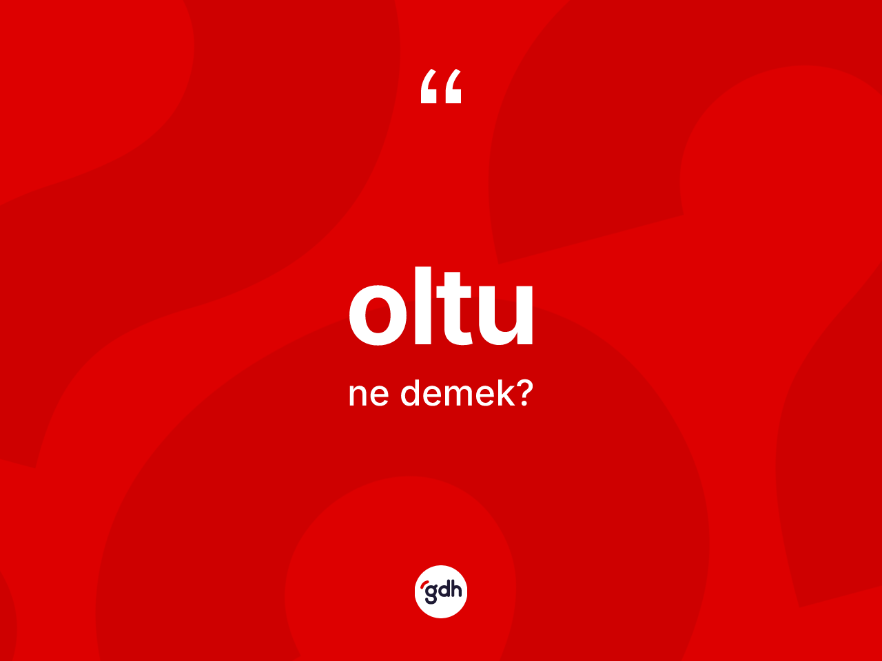 Oltu kelimesinin anlamı nedir? Oltu'nun kısaca tanımı nedir?