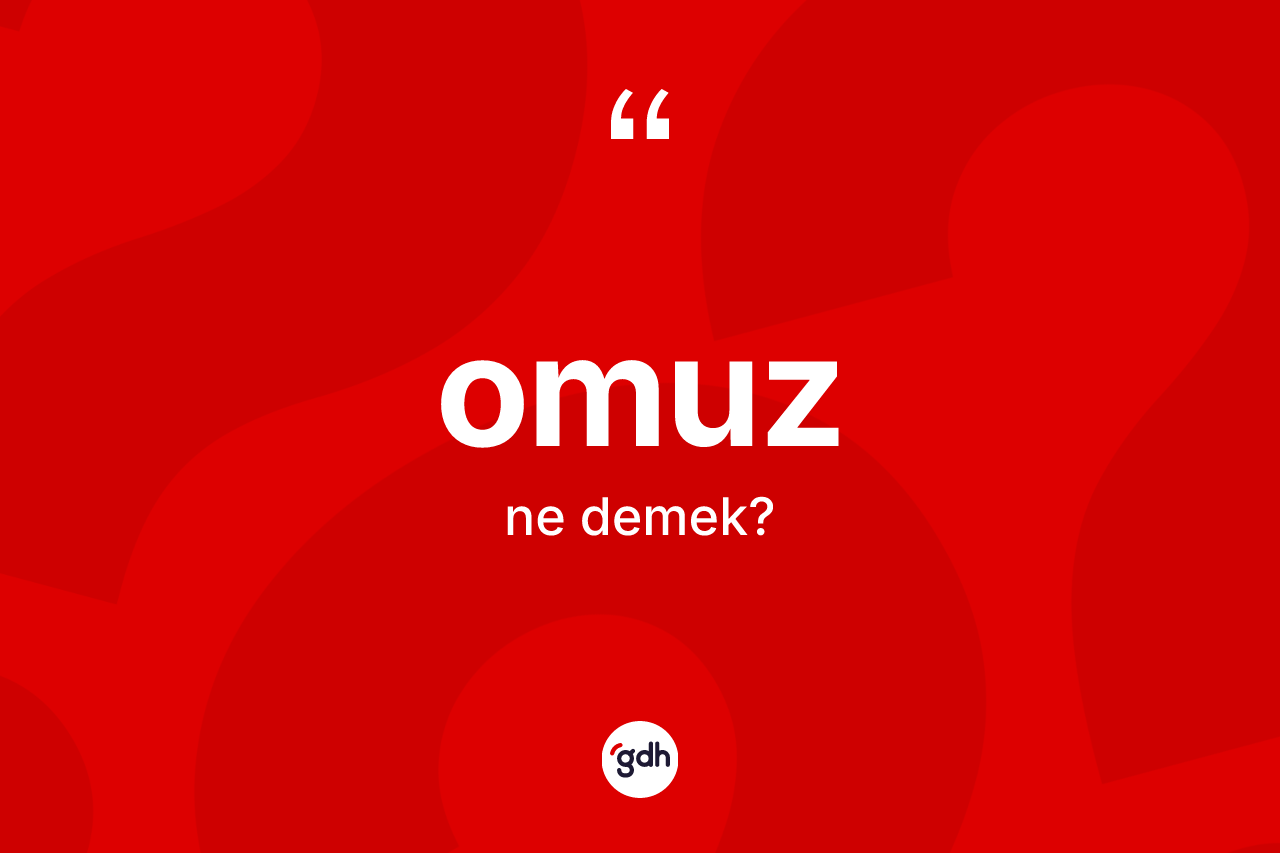 Omuz ne demek?
