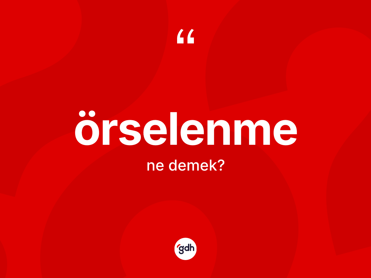 Örselenme kelimesi ne anlama gelir? Örselenme kelimesinin TDK anlamı nedir?