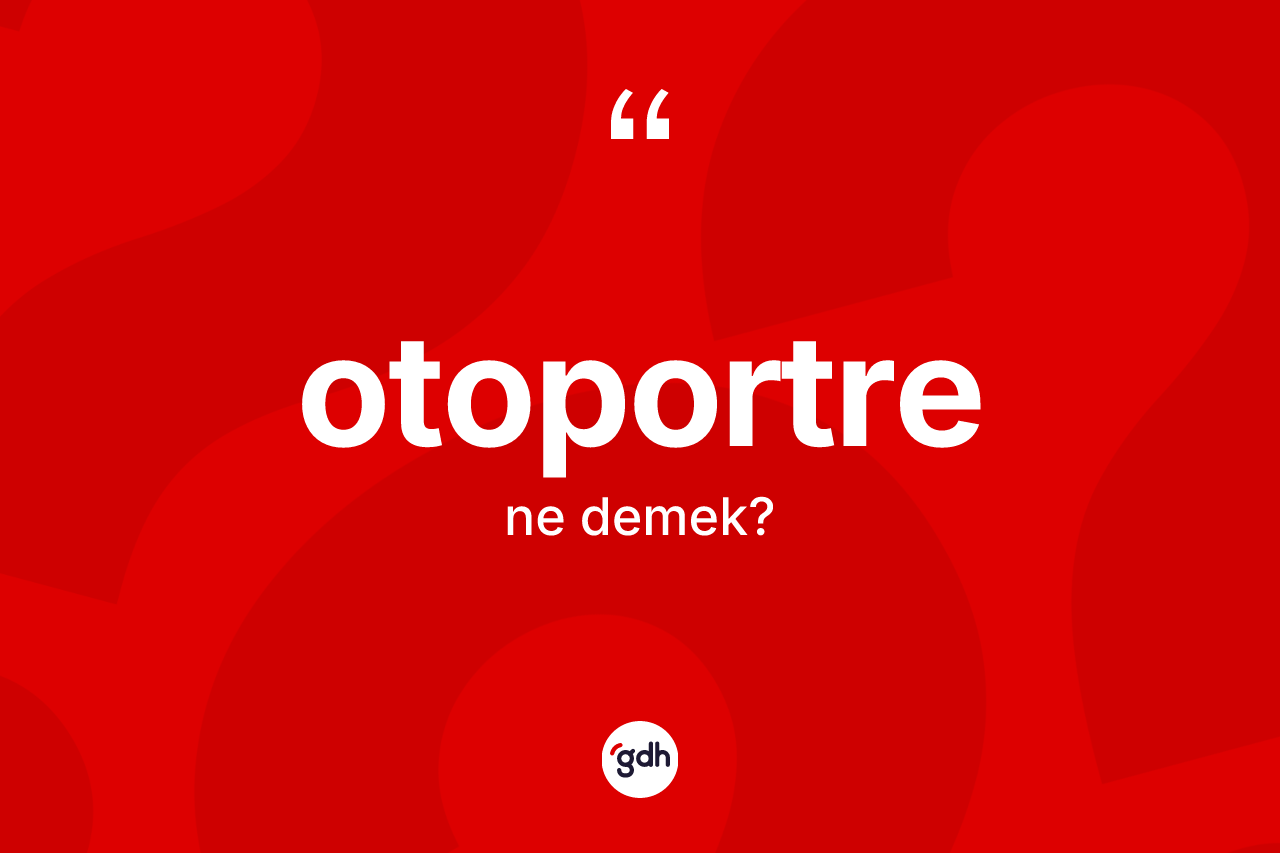 Otoportre kelimesinin anlamı nedir? Otoportre kelimesinin TDK'ya göre açıklaması nedir?