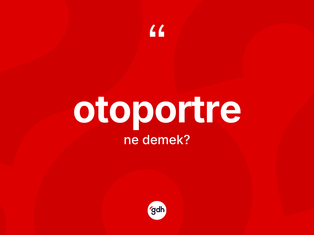 Otoportre kelimesinin anlamı nedir? Otoportre kelimesinin TDK'ya göre açıklaması nedir?