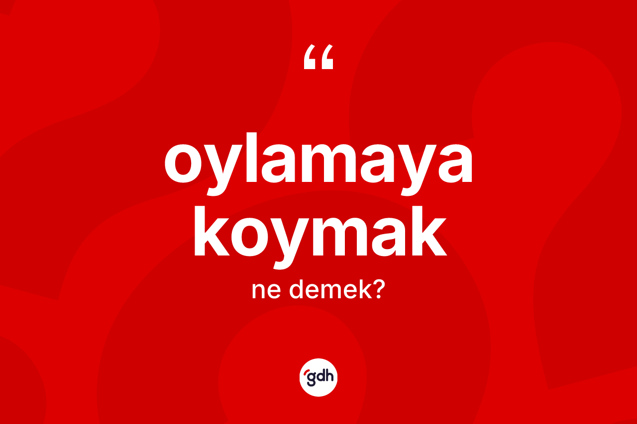 Oylamaya koymak ifadesinin tanımı nedir? Oylamaya koymak ifadesinin TDK'ya göre açıklaması nedir?
