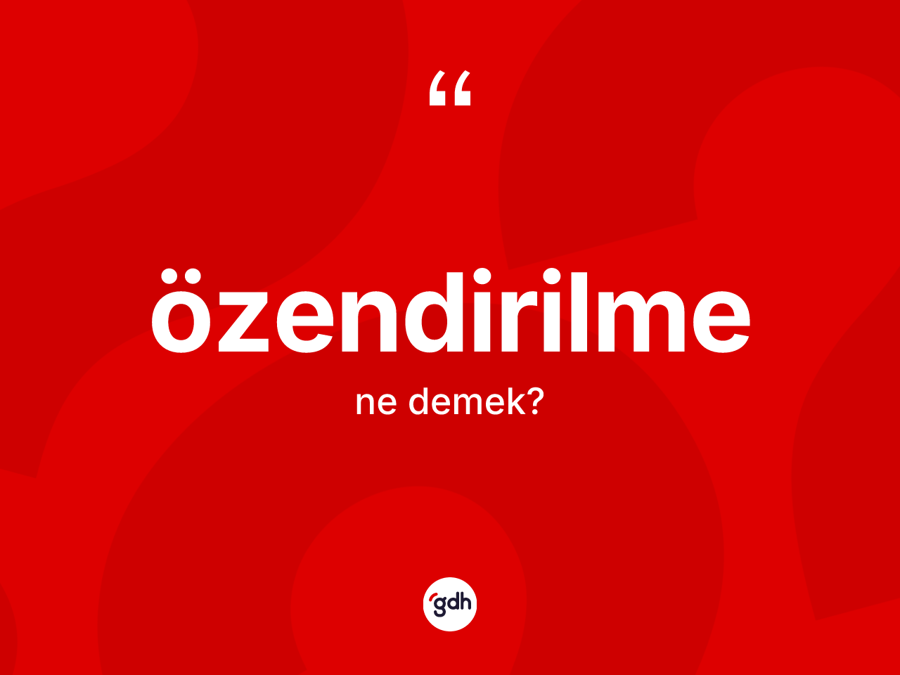 Özendirilme kelimesi ne anlama gelir? Özendirilme kelimesinin TDK anlamı nedir?