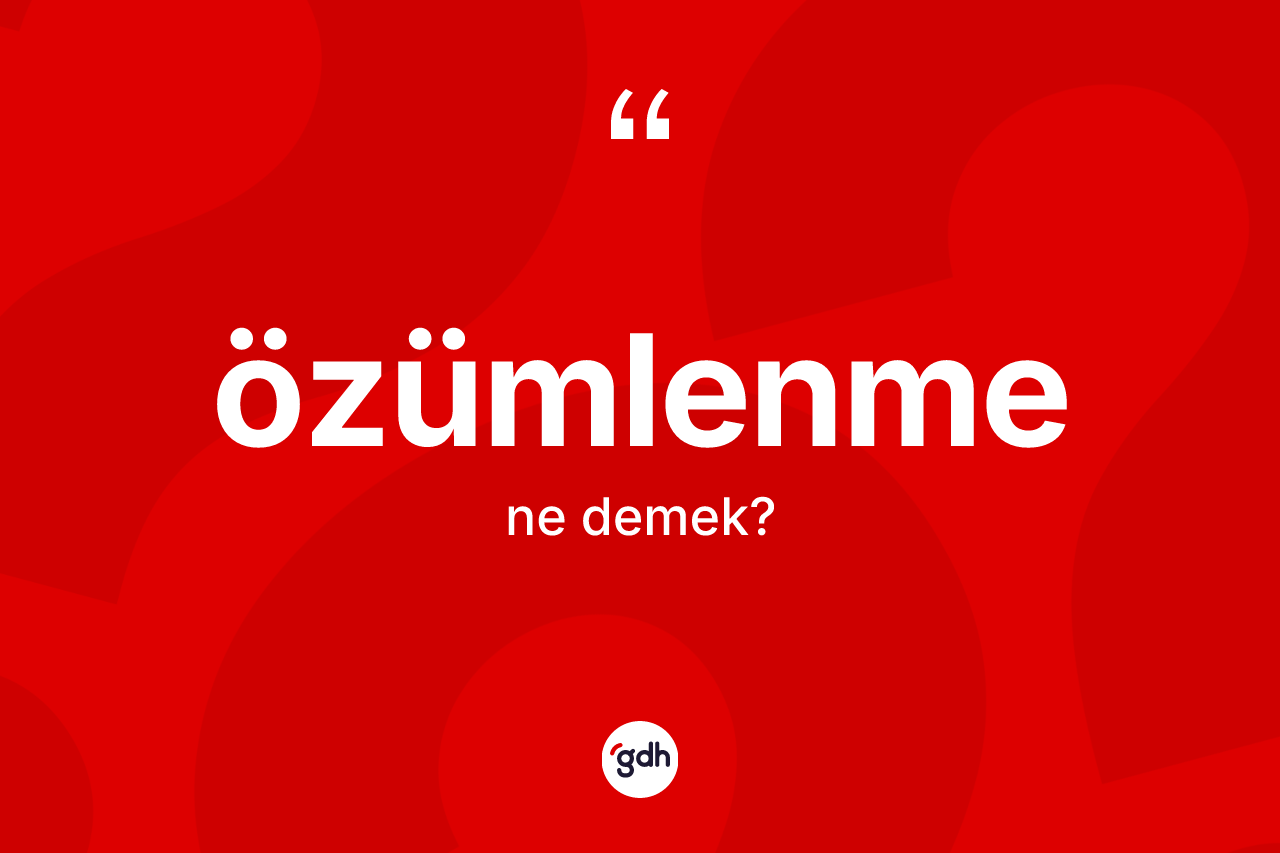 Özümlenme kelimesi ne demek? Özümlenmenin TDK'ya göre anlamı nedir?