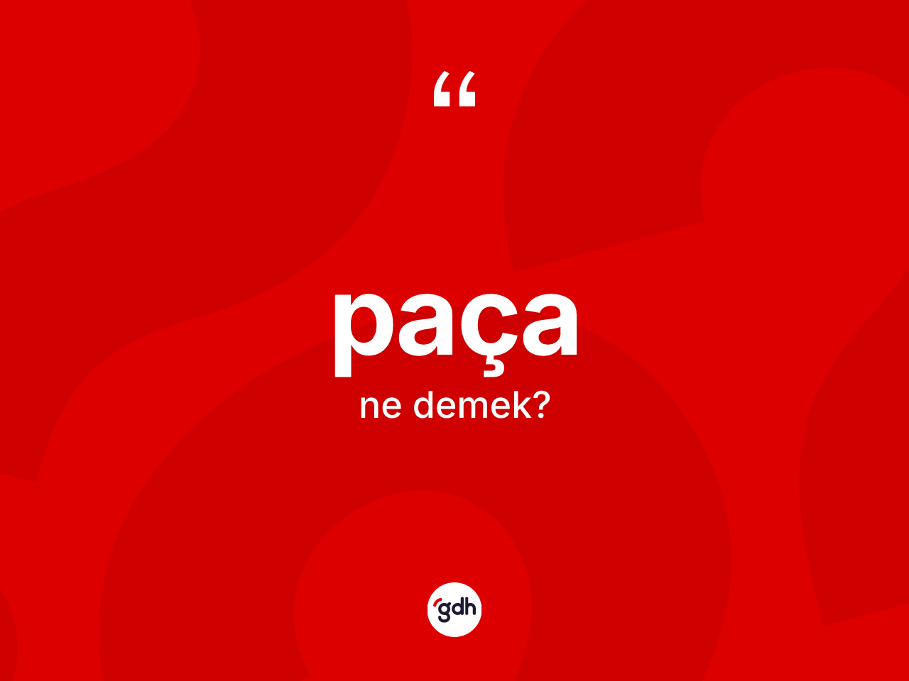 Paça kelimesi nedir? Paçanın TDK'ya göre anlamı nedir?