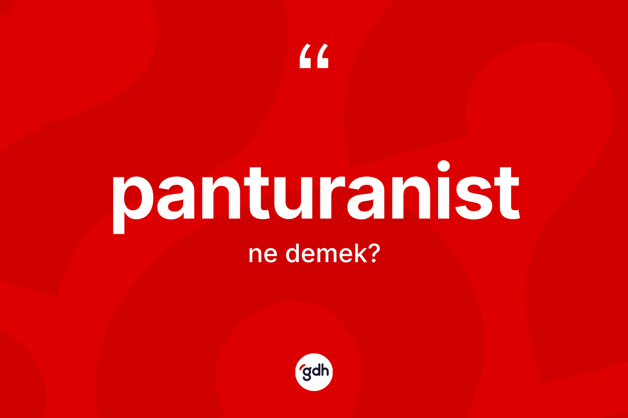 Panturanist kelimesi ne anlama gelir?