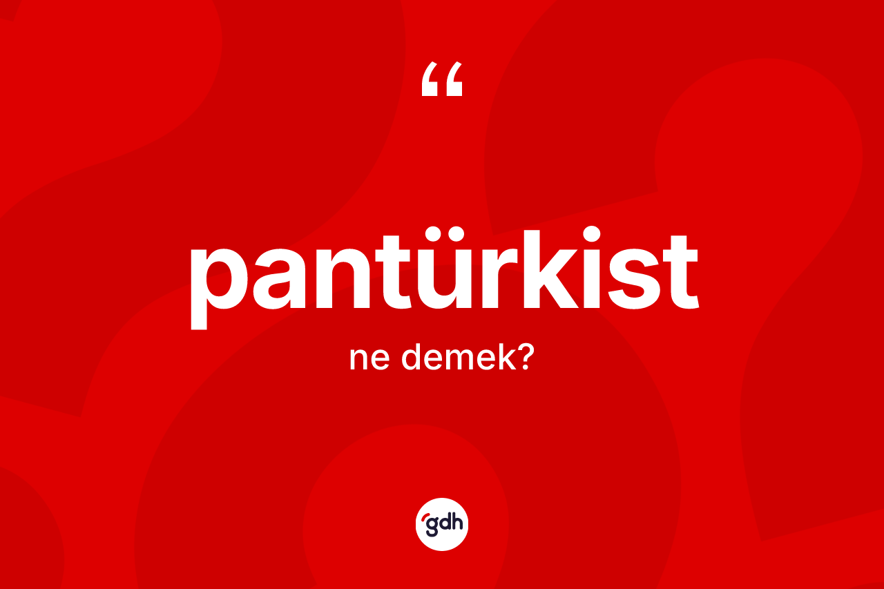 Pantürkist nedir? Pantürkistin TDK'ya göre anlamı nedir?