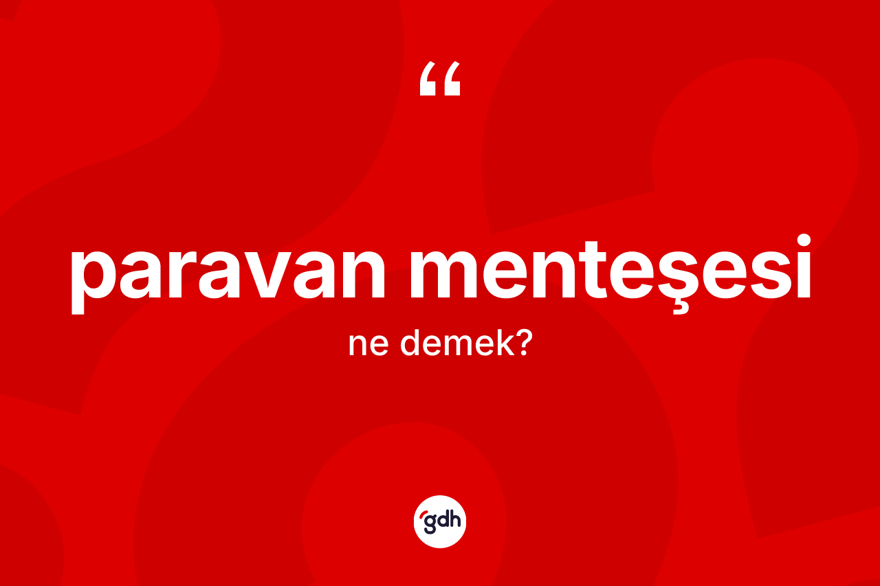 Paravan menteşesi kelimesi ne demek? Paravan menteşesi kelimesinin TDK anlamı nedir?