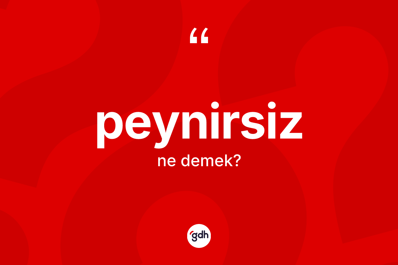 Peynirsiz kelimesi nedir? Peynirsiz kelimesinin özellikleri nelerdir?