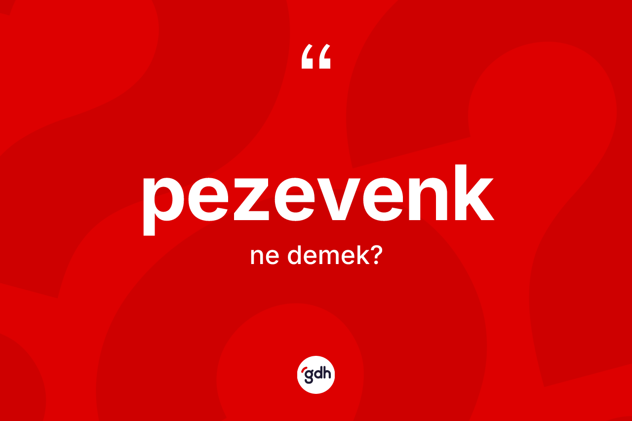 Pezevenk kelimesinin tanımı nedir? Pezevengin TDK'ya göre anlamı nedir?