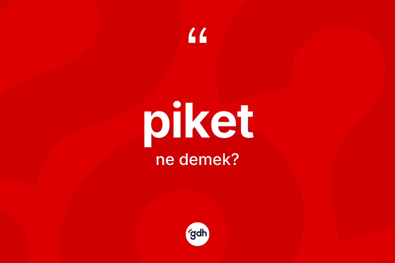 Piket ne demek? Piketin TDK'ya göre anlamı nedir?