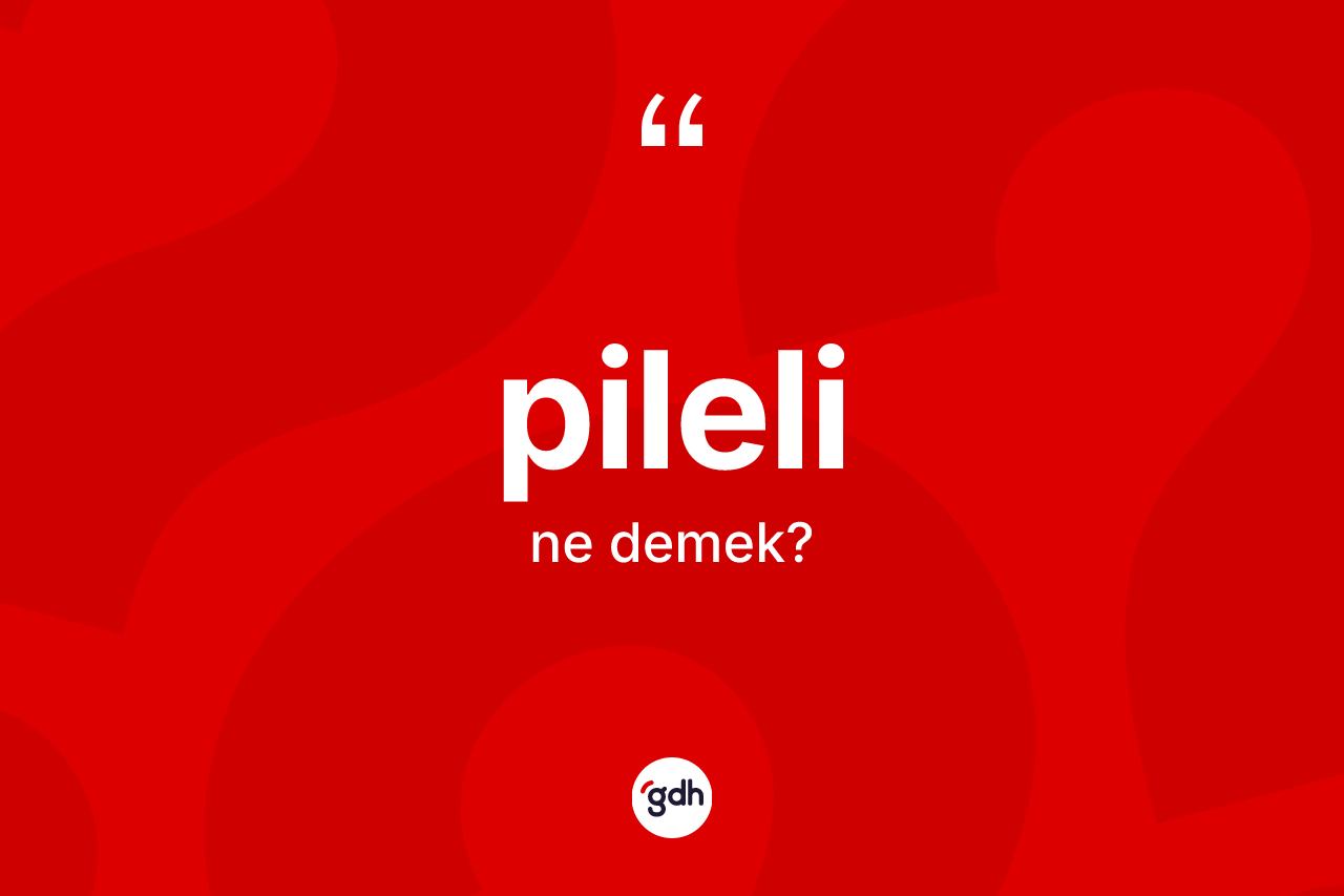 Pileli kelimesinin tanımı nedir? Pilelinin halk arasındaki kullanımı nasıldır?