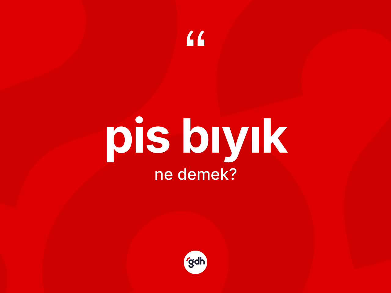 Pis bıyık kelimesi ne anlama gelir? Pis bıyık kelimesinin TDK'ya göre açıklaması nedir?