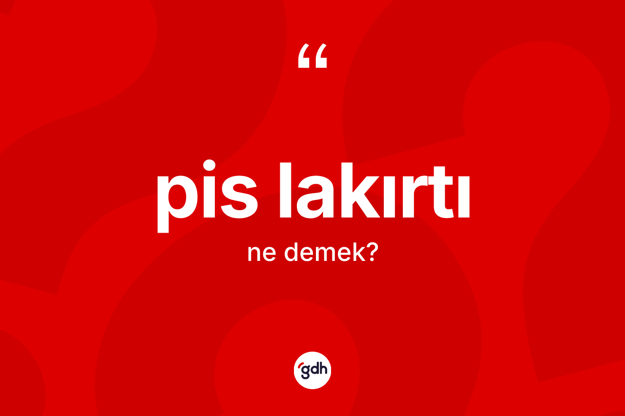Pis lakırtı ne demek? Pis lakırtı kelimesinin özellikleri nelerdir?