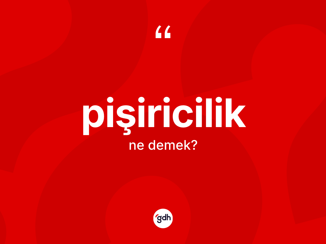 Pişiricilik kelimesinin sözlükteki tanımı nedir? Pişiriciliğin kısaca tanımı nedir?