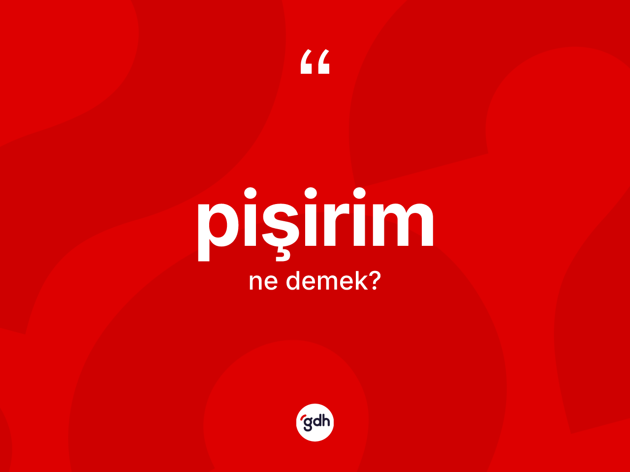 Pişirim ne anlama gelir? Pişirimin sözlükteki anlamı nedir?