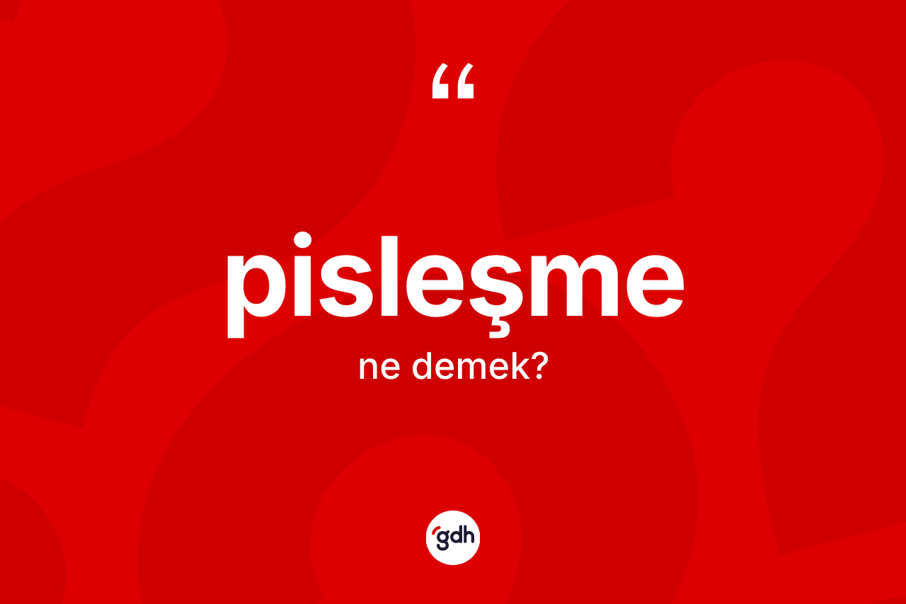 Pisleşme kelimesi ne demek? Pisleşmenin TDK'ya göre anlamı nedir?