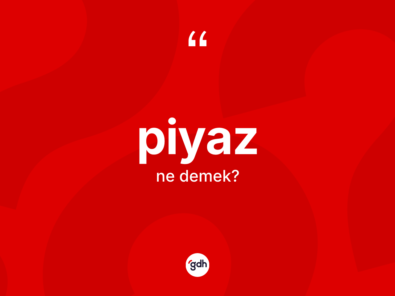 Piyaz kelimesinin tanımı nedir? Piyazın TDK'ya göre anlamı nedir?