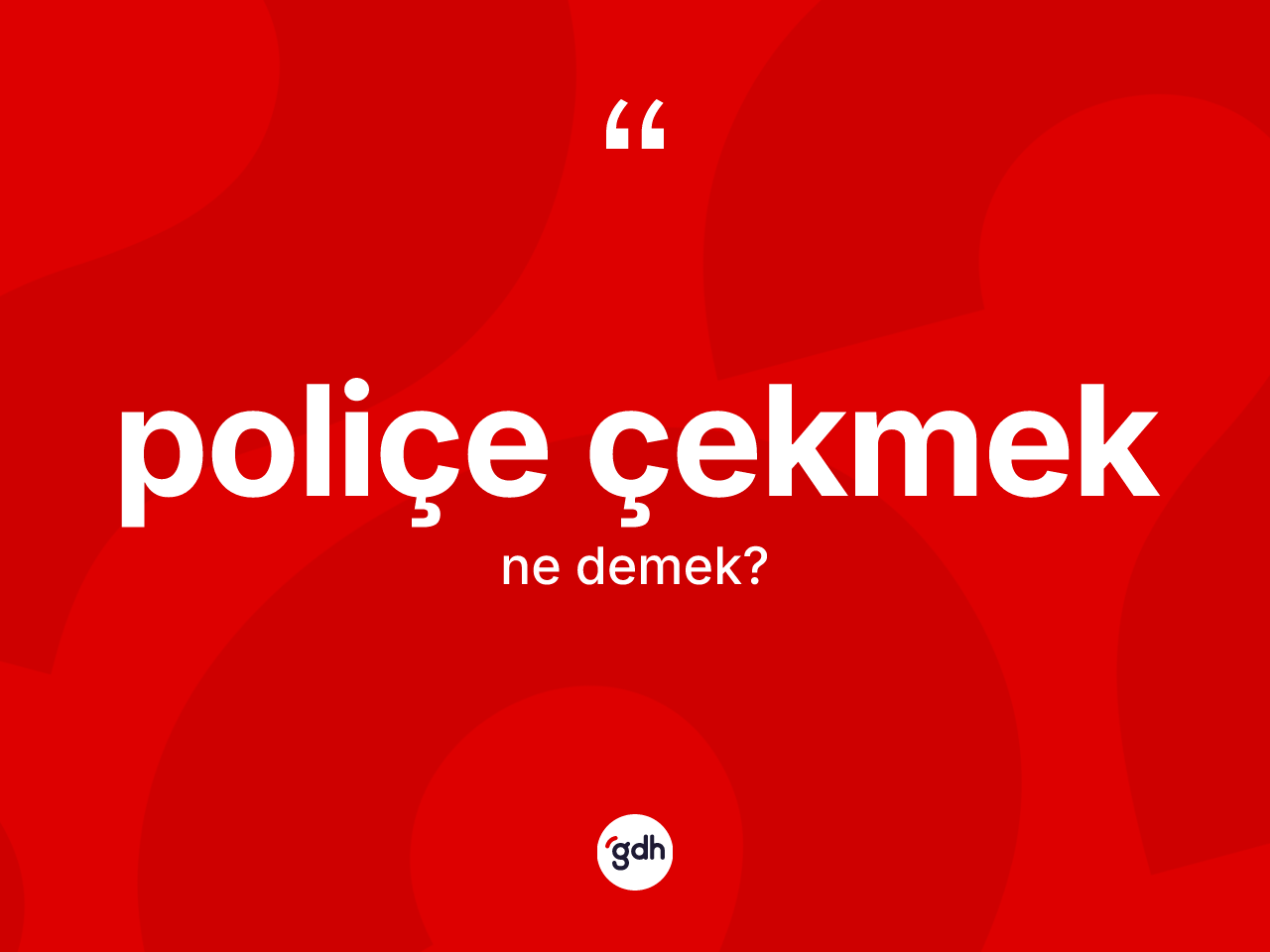 Poliçe çekmek sözü ne anlama gelir? Poliçe çekmek ifadesi nerede kullanılır?