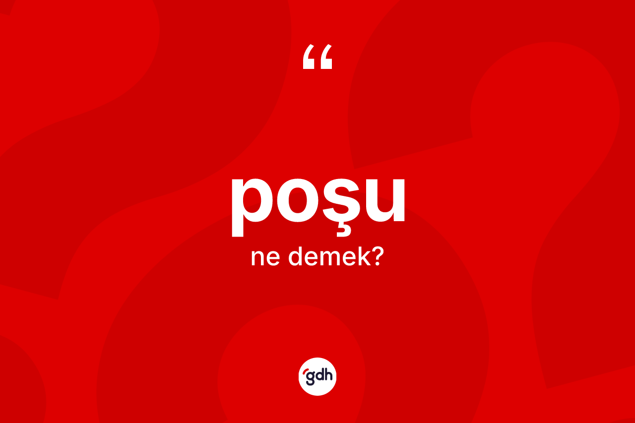 Poşu kelimesi ne demek? Poşunun kısaca tanımı nedir?