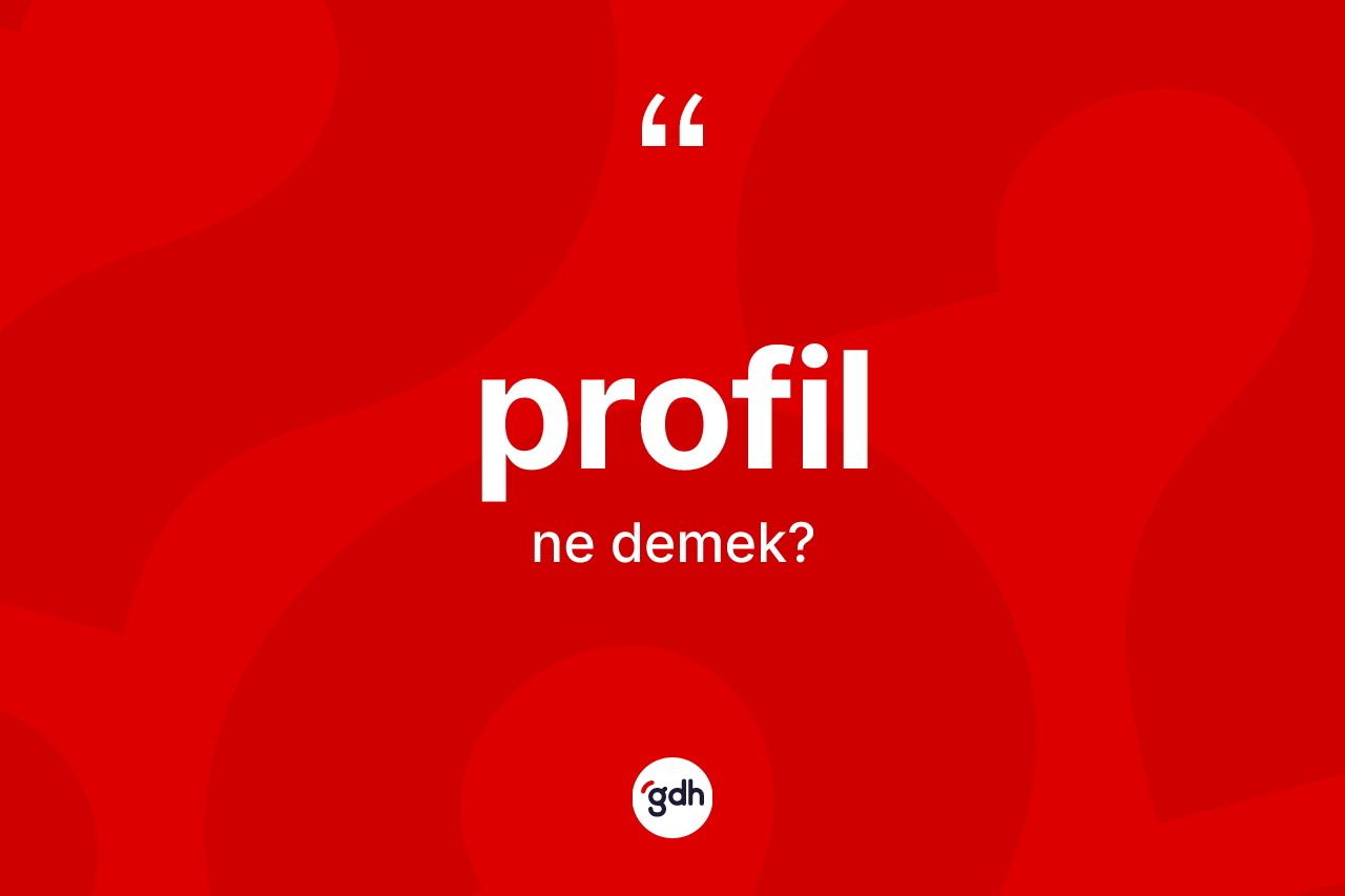 Profil kelimesinin tanımı nedir?