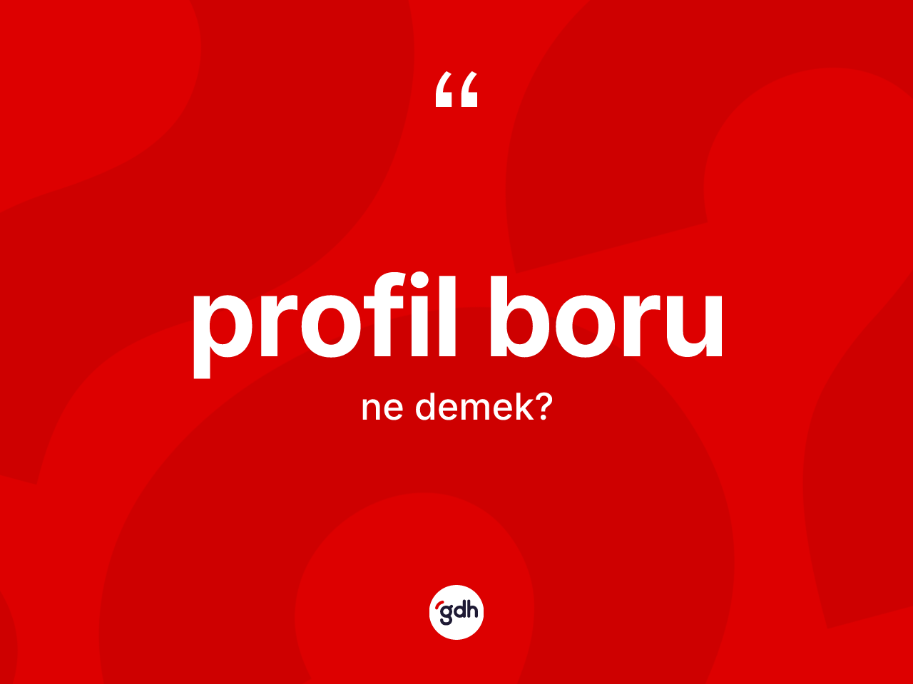 Profil boru ne demek? Profil boru kelimesinin kaç farklı anlamı var?
