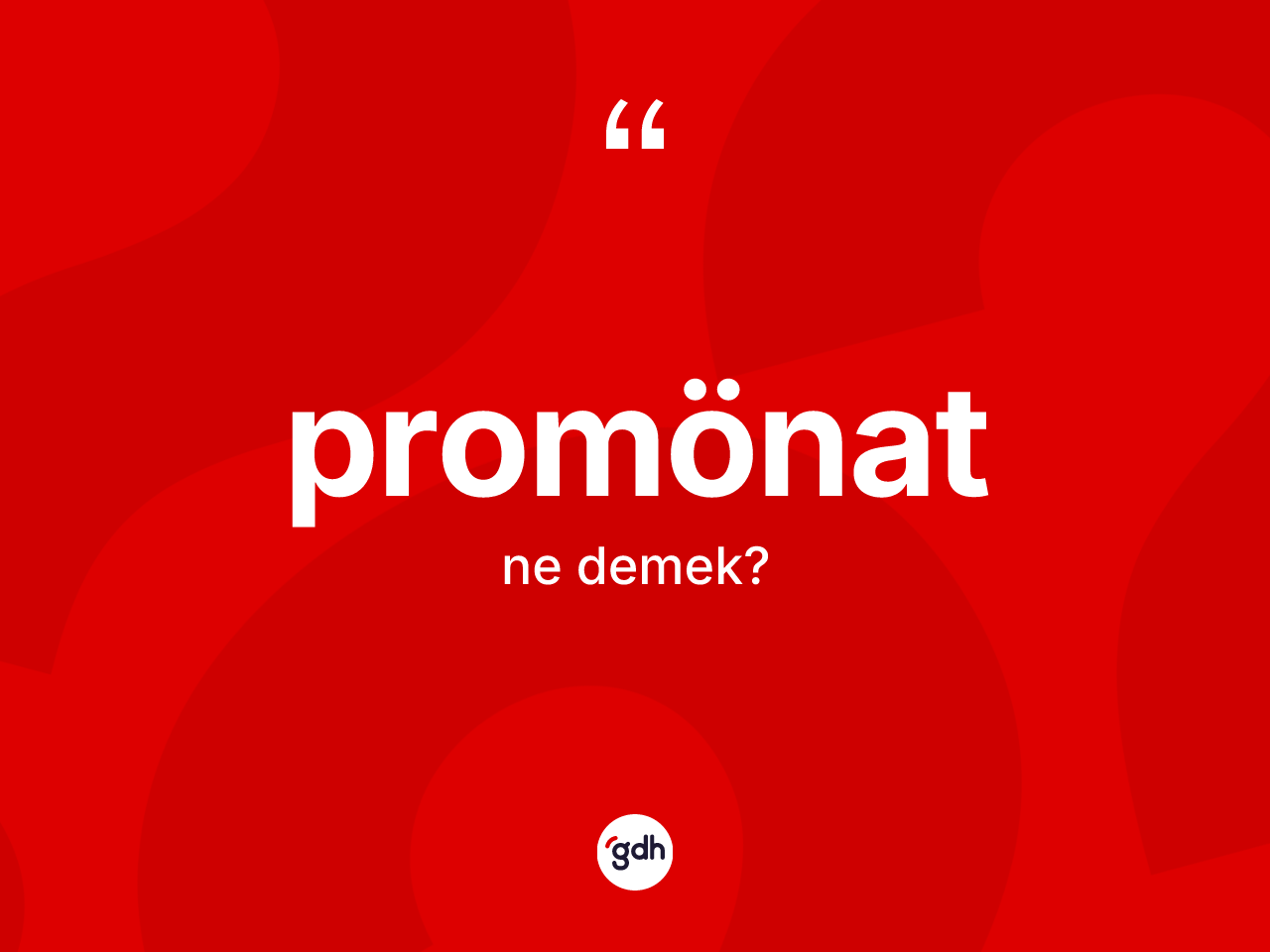 Promönat kelimesi nedir? Promönat kelimesinin kaç farklı anlamı var?