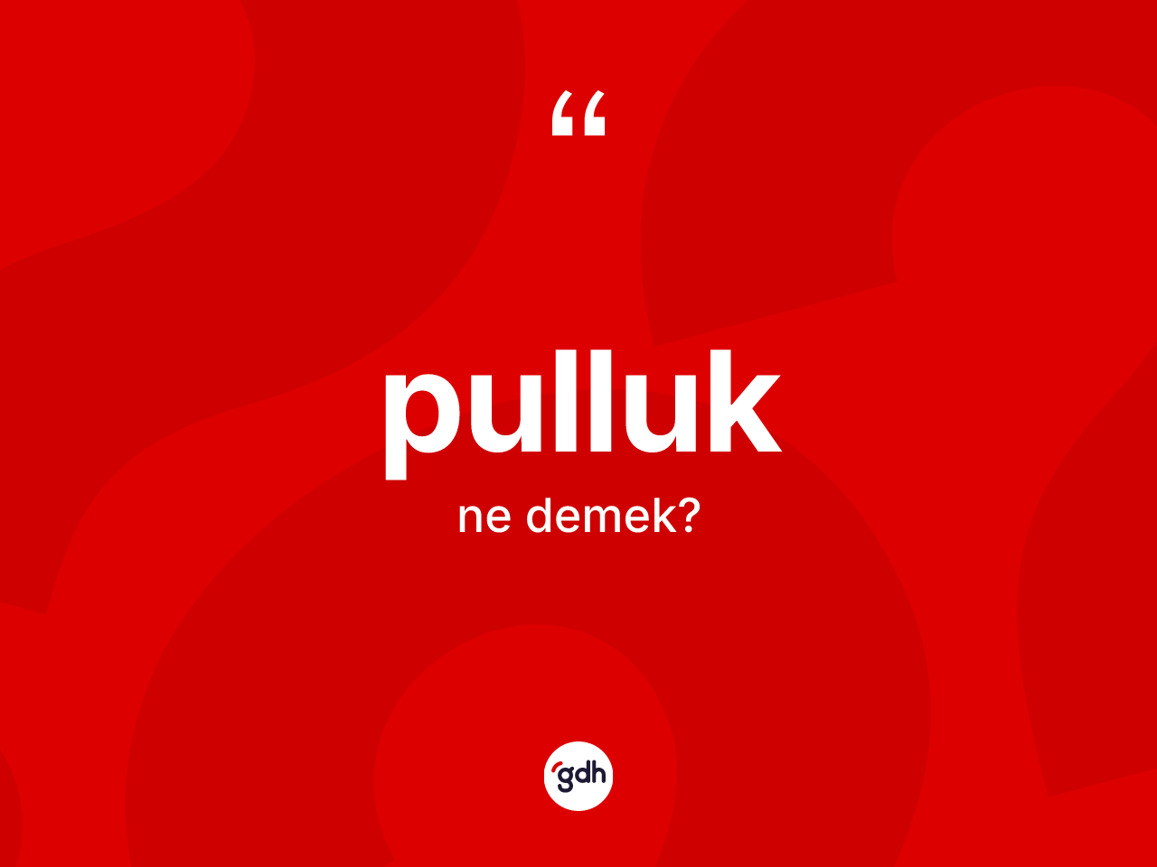 Pulluk kelimesinin anlamı nedir? Pulluğun kısaca tanımı nedir?