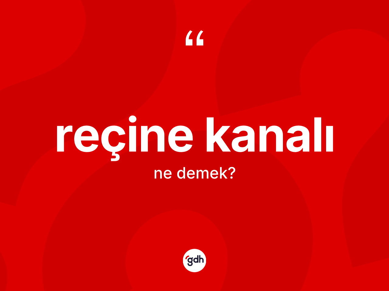 Reçine kanalı ne demek? Reçine kanalının TDK'ya göre anlamı nedir?