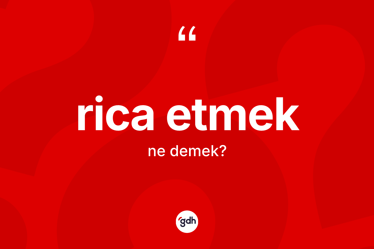 Rica etmek ifadesinin kısaca tanımı nedir? Rica etmek ifadesi hangi durumlarda kullanılır